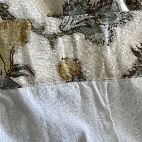 Pottery Barn 2-in-1 Pole Top Cynthia Palampore Printed 2-Curtains 50"x84” EUC - Picture 4 of 5